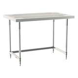 3-Sided Frame Worktable Stationary, 30" X 48", Stainless Steel redirect to product page