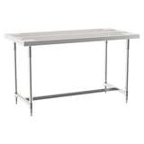 I-Frame Worktable Stationary, 30" X 60", Stainless Steel redirect to product page