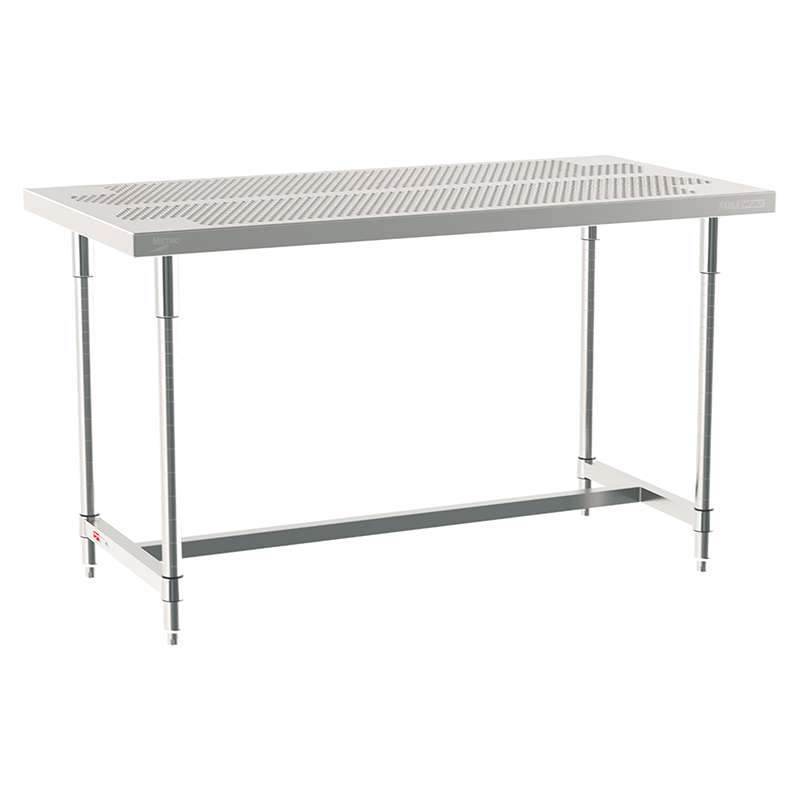 I-Frame Worktable Stationary, 30" X 60", Stainless Steel