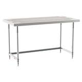 3-Sided Frame Worktable Stationary, 30" X 60", Stainless Steel redirect to product page