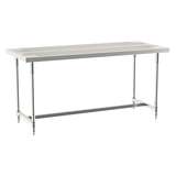 I-Frame Worktable Stationary, 30" X 72", Stainless Steel redirect to product page