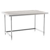 3-Sided Frame Worktable Stationary, 36" X 60", Stainless Steel redirect to product page