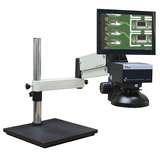 Digital Microscope, 30X, Dual Arm Ball Bearing, Steel Base redirect to product page