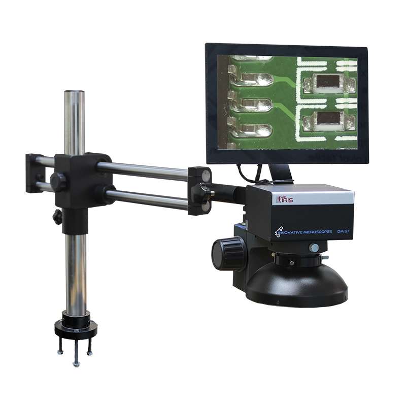 Digital Microscope, Dual Arm Ball Bearing, Bolt Down Mount