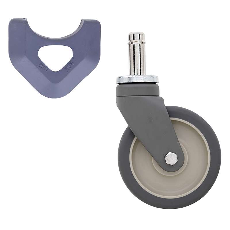 5" MetroMax Polyurethane Swivel Stem Caster