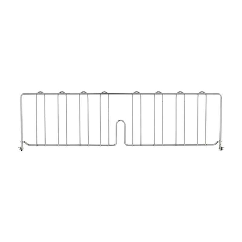 Super Adjustable / Erecta Chrome Shelf Divider for 30" Wide Shelves, 8" High