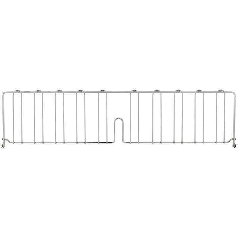 Super Adjustable / Erecta Stainless Steel Shelf Divider for 36" Wide Shelves, 8" High
