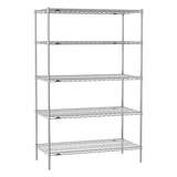 ESD Safe Super Erecta 5-Shelf Wire Shelving Unit, 24" x 48" x 74 redirect to product page