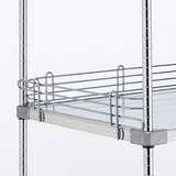 Super Erecta® Shelf Ledge for Solid Shelves, 4 x 18", Chrome redirect to product page
