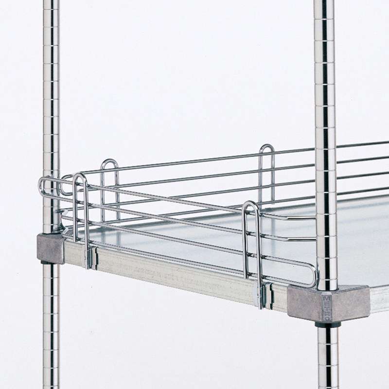 Super Erecta® Shelf Ledge for Solid Shelves, 4 x 18", Chrome