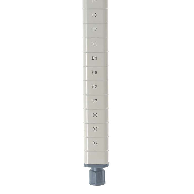 MetroMax Q Epoxy Coated Steel Stationary Shelving Post, 62.1875" H