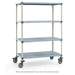 MetroMax Q® Mobile Utility Cart with Four Shelves, 24 x 60"
