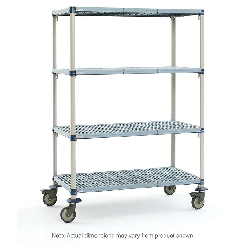 MetroMax Q® Mobile Utility Cart with Four Shelves, 24 x 60"