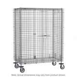 qwikSLOT Mobile Security Cabinet 27.25 x 40.75 x 68.5", Chrome Wire redirect to product page