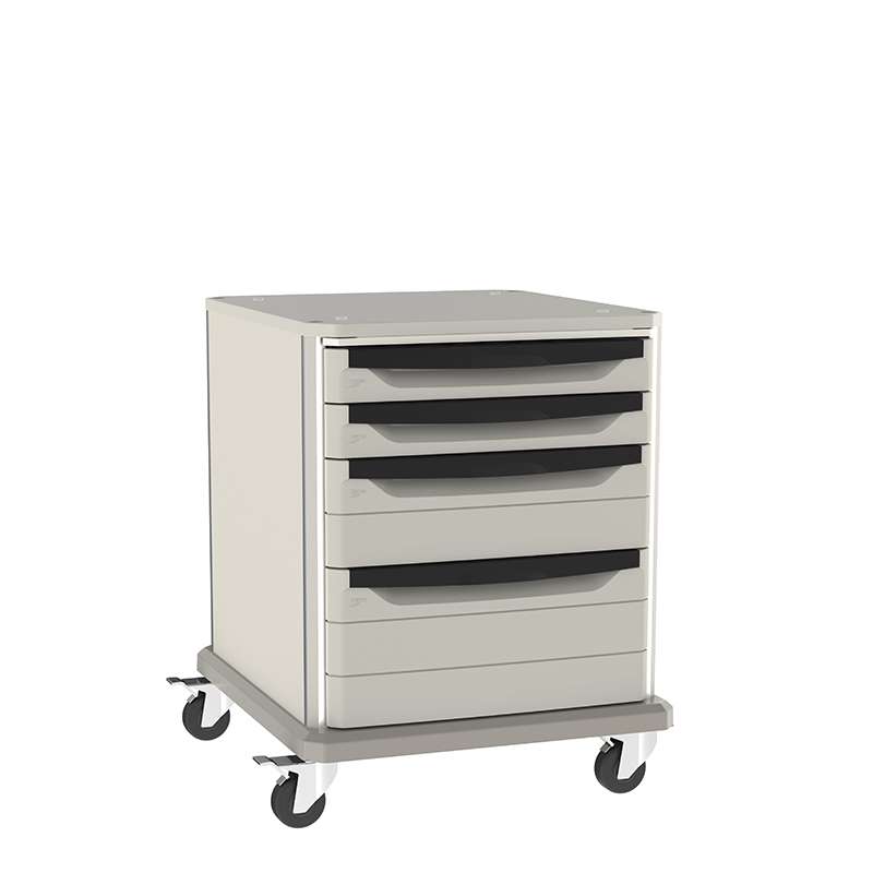 Starsys 28" Tall Non-Locking Undercounter Storage Cart with Drawers