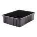 Metro Bentron Conductive Polypropylene Tote, Black, 22.5 x 17.5 x 6in, 6 per Case