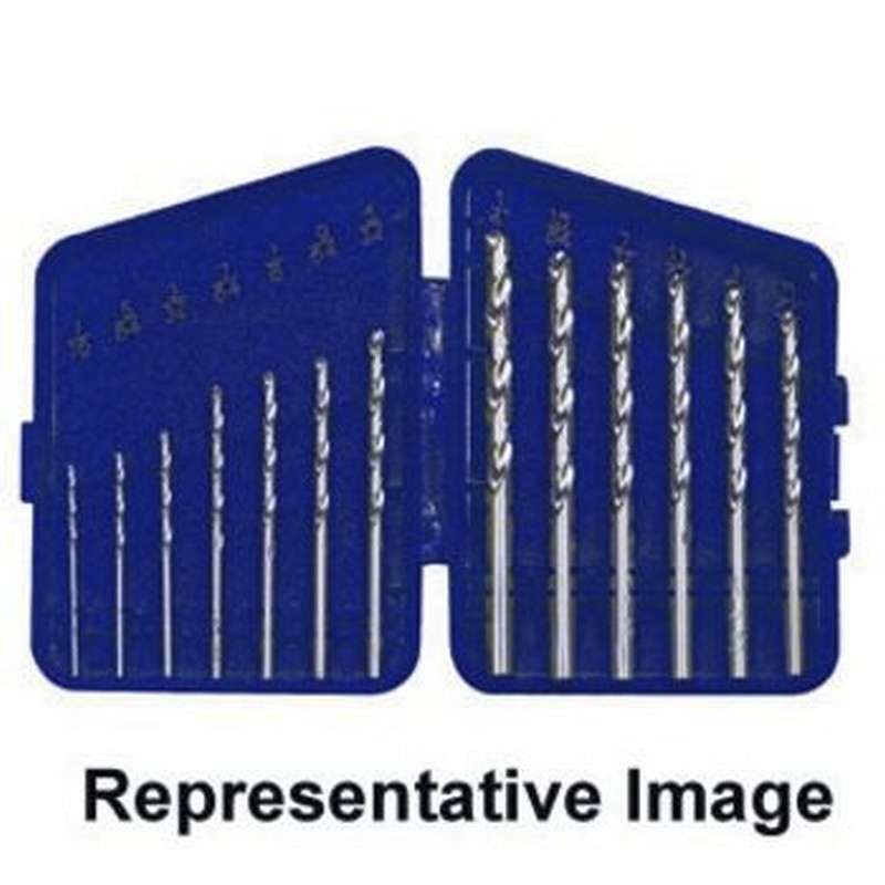 General Purpose High Speed Steel Drill Bit Set, Metal Index, 13 Piece