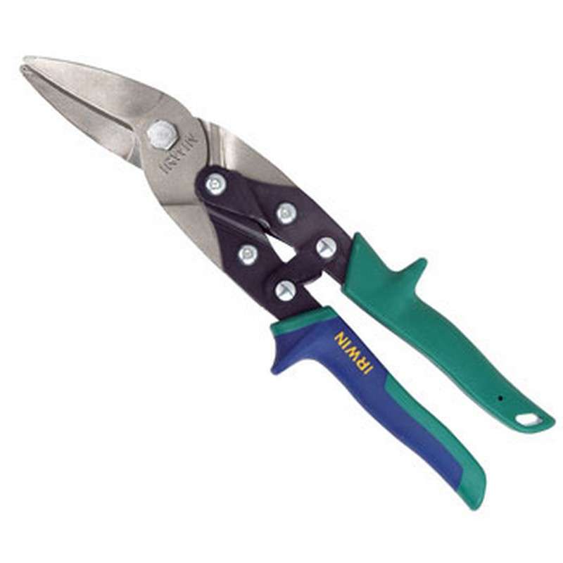 Offset Snips, Cuts Straight and Angles or Curves Right, 9-1/2"