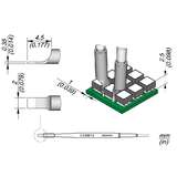 Series C120 Blade Soldering Cartridge, 2mm redirect to product page