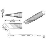 Series C210 Knife Soldering Cartridge, 3.4mm x 0.3mm redirect to product page