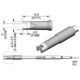 C245 Chip Cartridge Soldering Tip, 2mm redirect to product page