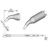 Series C245 Conical Bent Soldering Cartridge, Ø 1mm, L redirect to product page