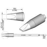 Series C470 Chisel Soldering Cartridge, 5.5mm x 1.5mm redirect to product page