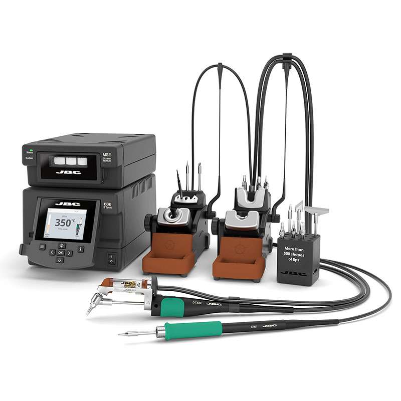 2-Tool Rework Station, 120 V, DDE, T245, DT530, MSE Electric Desoldering Module