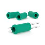 Grips, for B-Iron Handles, Soft Foam, Green, 0.55" Inner Dia, 1.18" 4 per Package redirect to product page