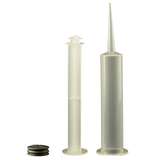 Manual Unassembled Syringe with Tapered Tip, Natural Color, 10cc, 20 per Bag redirect to product page