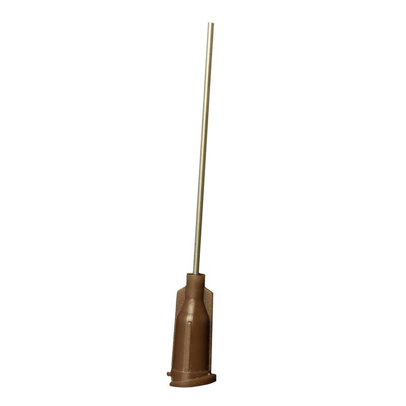 IT Series Standard Stainless Steel 19 Gauge Needle with Brown Luer Lock, .033" I.D., .043" O.D., 1-1/2" Long, 500 per Bag