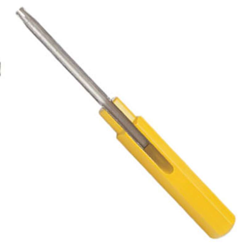 Stainless Steel Probe Insertion Tool with Yellow Handle, 0.093" Contact Size