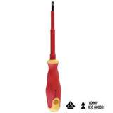 Insulated Slotted Tip Screwdriver with Cushioned Grip Handle 1/8" x 7-1/2" Long redirect to product page