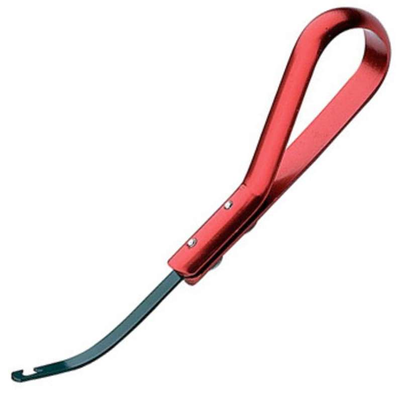 Cable Lacing Needle with Curved, Notched Sewing Needle and Durable Red Anodized Aluminum Handle, 5-3/4"