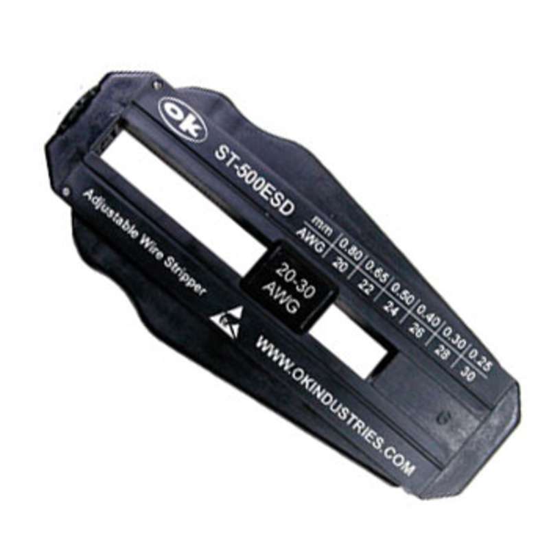 ESD-Safe Adjustable Precision Wire Stripper for 20-30 AWG