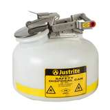 2 Gallon Poly Disposal Safety Can, Flame Arrester, White redirect to product page