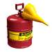 Type I Steel Saety Can w/Single Spout & Funnel, 5 Gallon