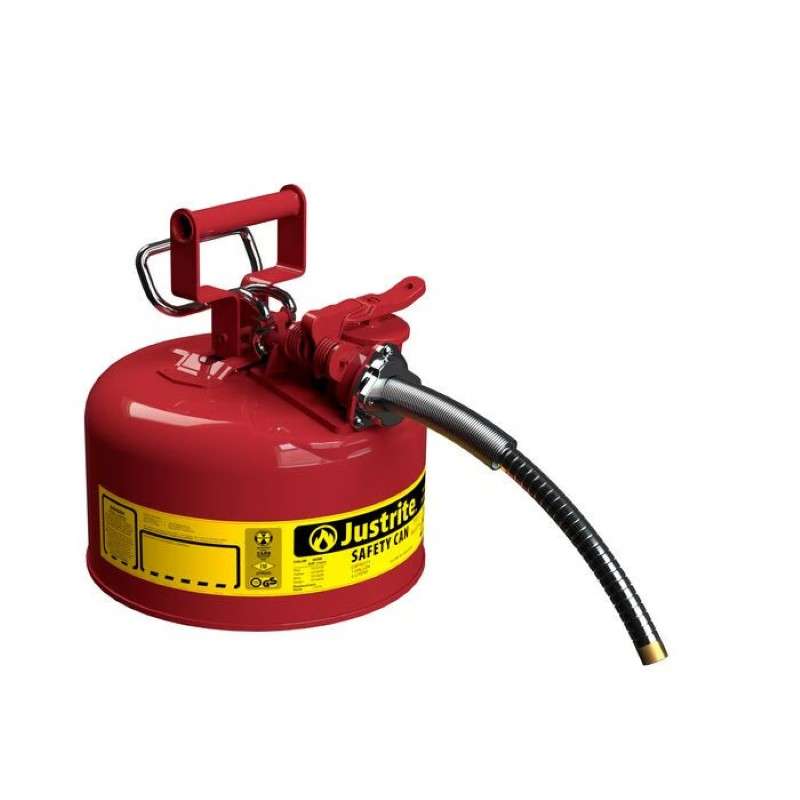 Type II Steel Saety Can 1 Gallon, 5/8" Metal Hose