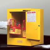 Safety Cabinet, 4-Gallon, 1 DR,SC, with Suregrip Handle, Yellow redirect to product page