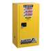 Sure-Grip® Ex compac Flammable safety Cabinet, Cap. Yellow, 15 gal, 1 Shelf, 1 s/c Door