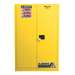 EX Combustibles Saefty Cabinet for Paint and Ink, 60 Gallon, 2 Manual Close Doors, Yellow