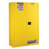 Sure-Grip® 894520 Ex Flammable Safety Cabinet, 43 in x 65 in x 18 in, 45 gal, Yellow redirect to product page