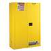 Sure-Grip® 894520 Ex Flammable Safety Cabinet, 43 in x 65 in x 18 in, 45 gal, Yellow