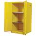 EX Flammable Saefty Cabinet, 60 Gallon, 2 Manual Close Doors, Yellow