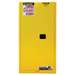 EX Flammable Saefty Cabinet, 60 Gallon, 2 Self Close Doors, Yellow