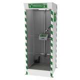 Emergency Cubicle Shower, Covered ABS Eye, Face Wash, Sump Pump, 120V redirect to product page