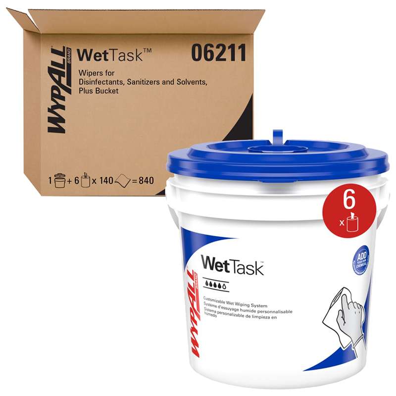 Kimtech WETTASK WIPERS 12x6 Wipers 90/RL,6/CA