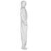 KleenGuard A20 Disposable Hooded/Booted Liquid And Particle Protection Coverall, Zipper Front, Patented Microforce™ Barrier SMS Fabric, X-Large, White