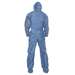 KleenGuard A20 Breathable Particle Protection Coverall, with Zipper, Elastics, Hood, Boots, Blue 2XL, 24 per Case
