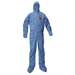 KleenGuard A20 Breathable Particle Protection Coverall, with Zipper, Elastics, Hood, Boots, Blue 2XL, 24 per Case